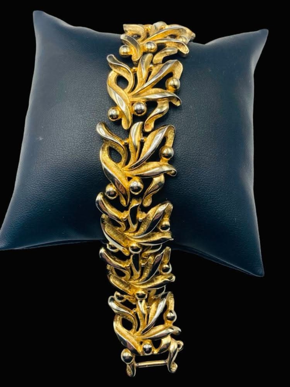 Ornate Vintage Tortolani Open Work Bracelet